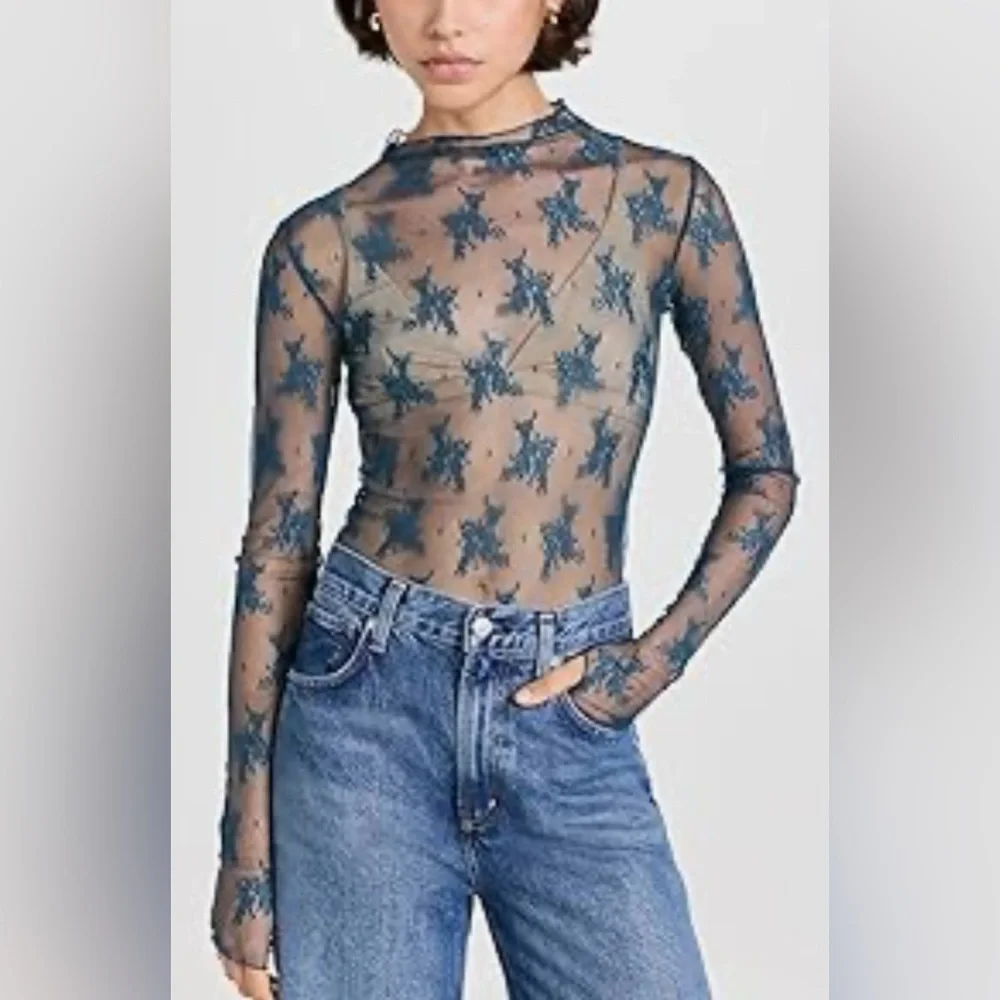 Free People Lady Lux Layering Top | Night Swim |XS - Picture 3 of 12